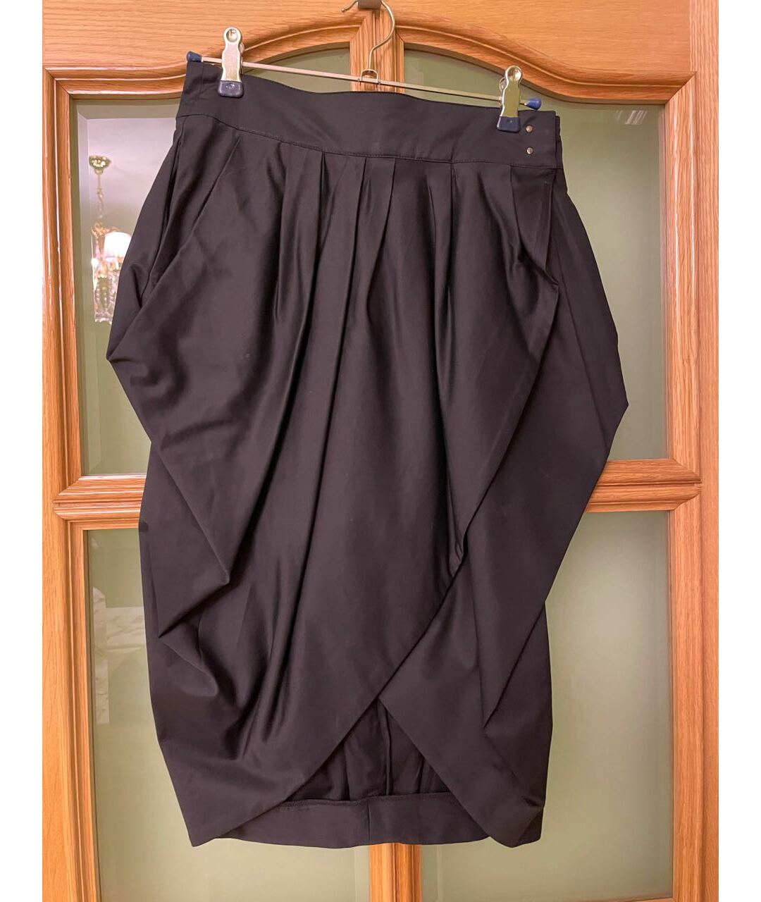 MCQ ALEXANDER MCQUEEN Черная вискозная юбка миди, фото 6