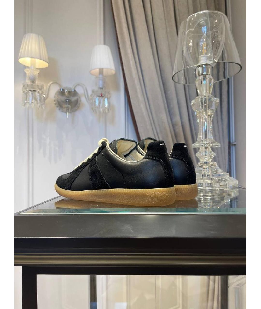 MAISON MARGIELA Черные кеды, фото 4