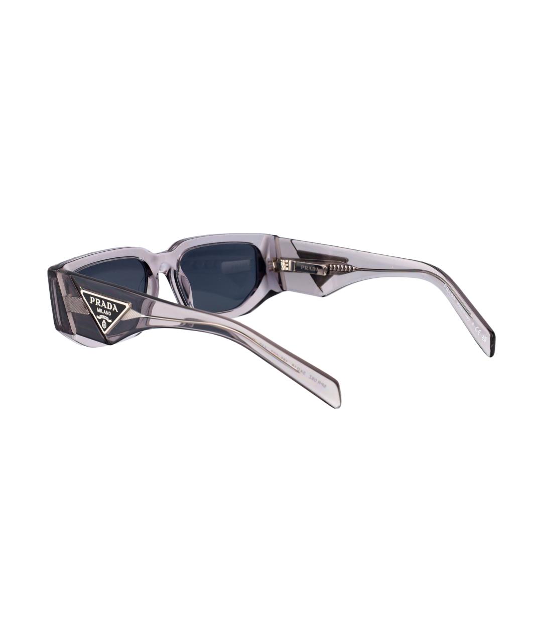PRADA Серые пластиковые солнцезащитные очки, фото 4