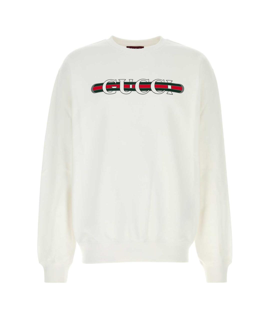 GUCCI Белый хлопковый джемпер / свитер, фото 1