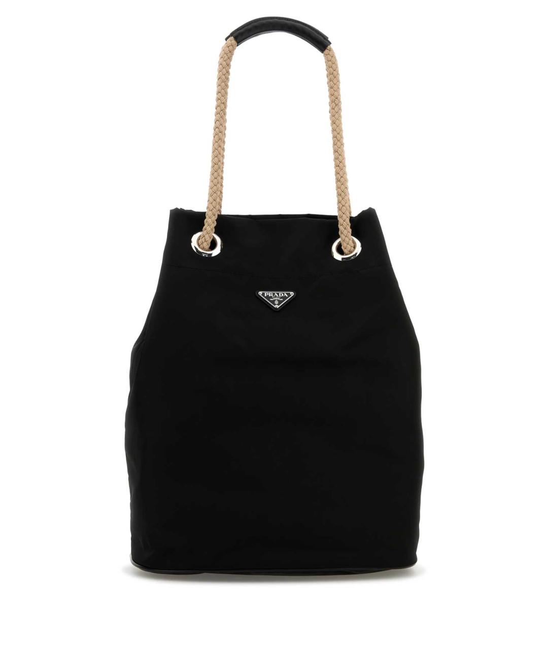 PRADA Черная синтетическая сумка тоут, фото 1