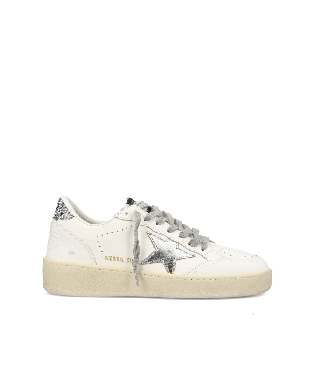 GOLDEN GOOSE DELUXE BRAND Белые кожаные кроссовки, фото 5