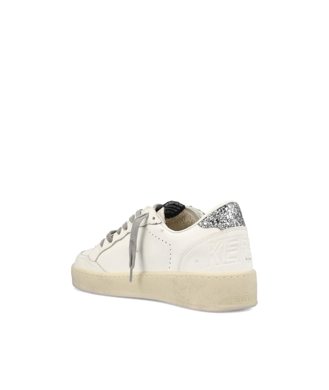 GOLDEN GOOSE DELUXE BRAND Белые кожаные кроссовки, фото 4