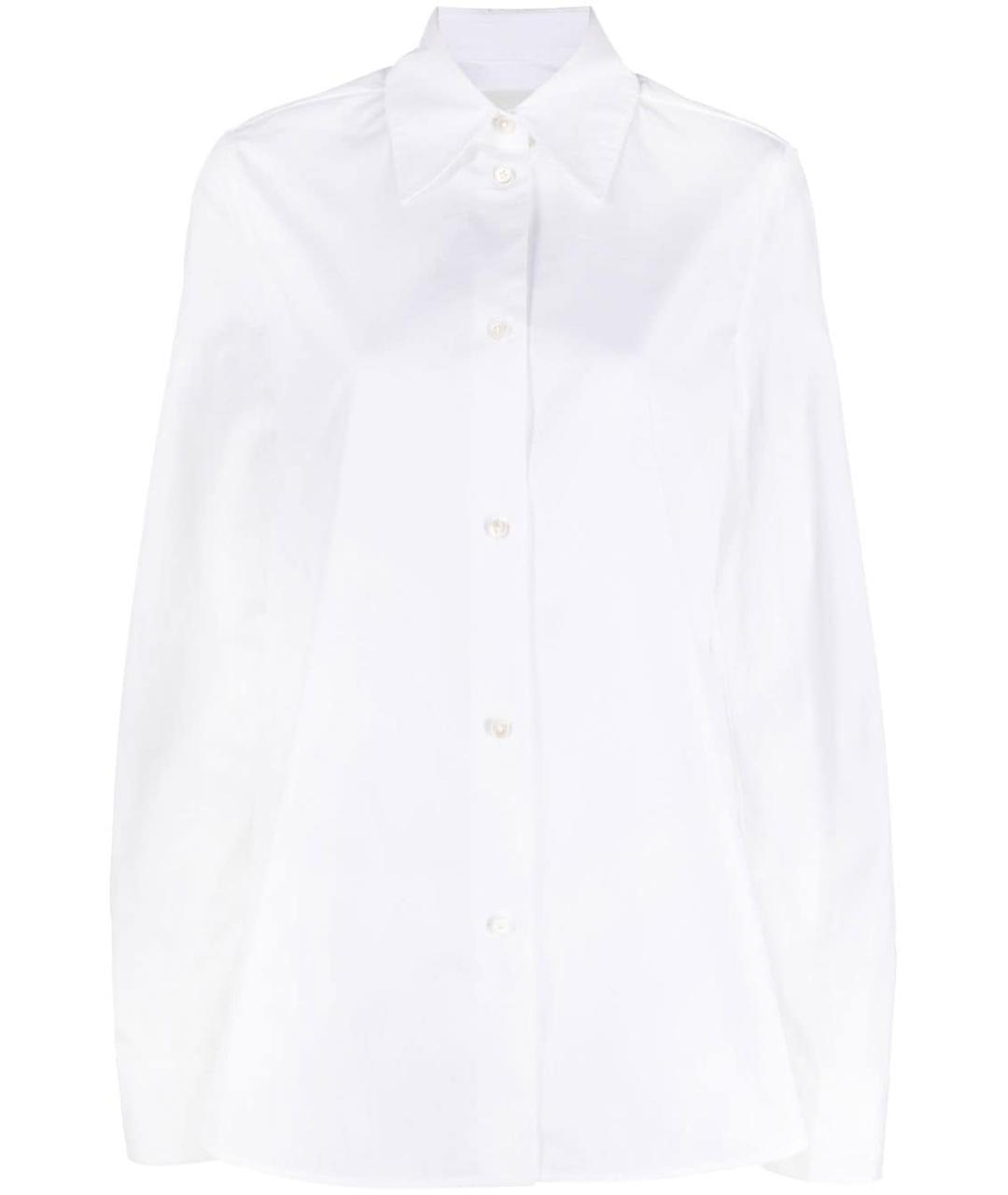 JIL SANDER Белая хлопковая рубашка, фото 1