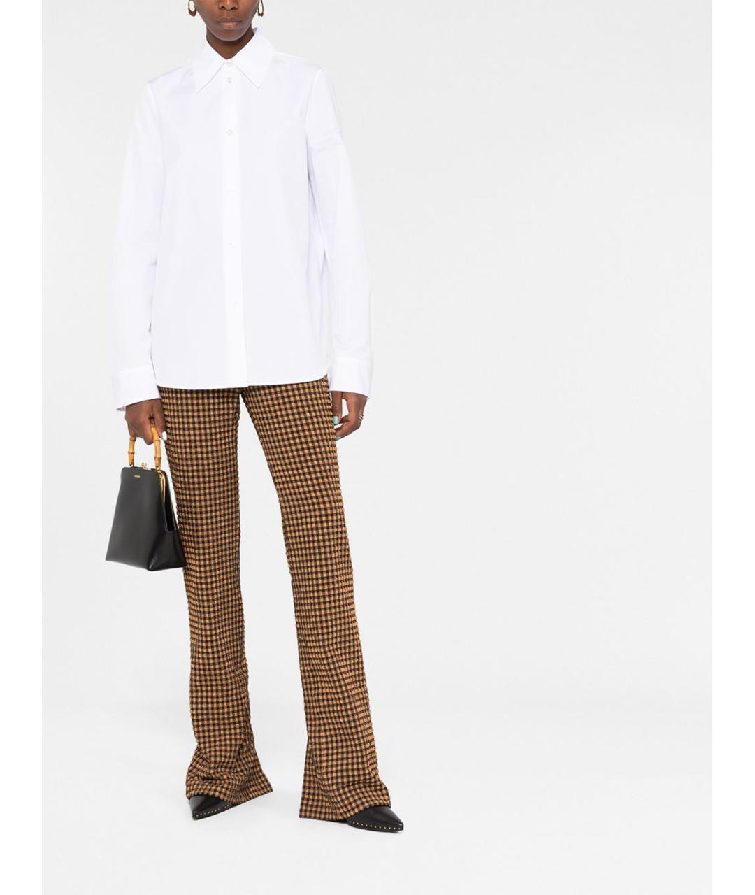 JIL SANDER Белая хлопковая рубашка, фото 2