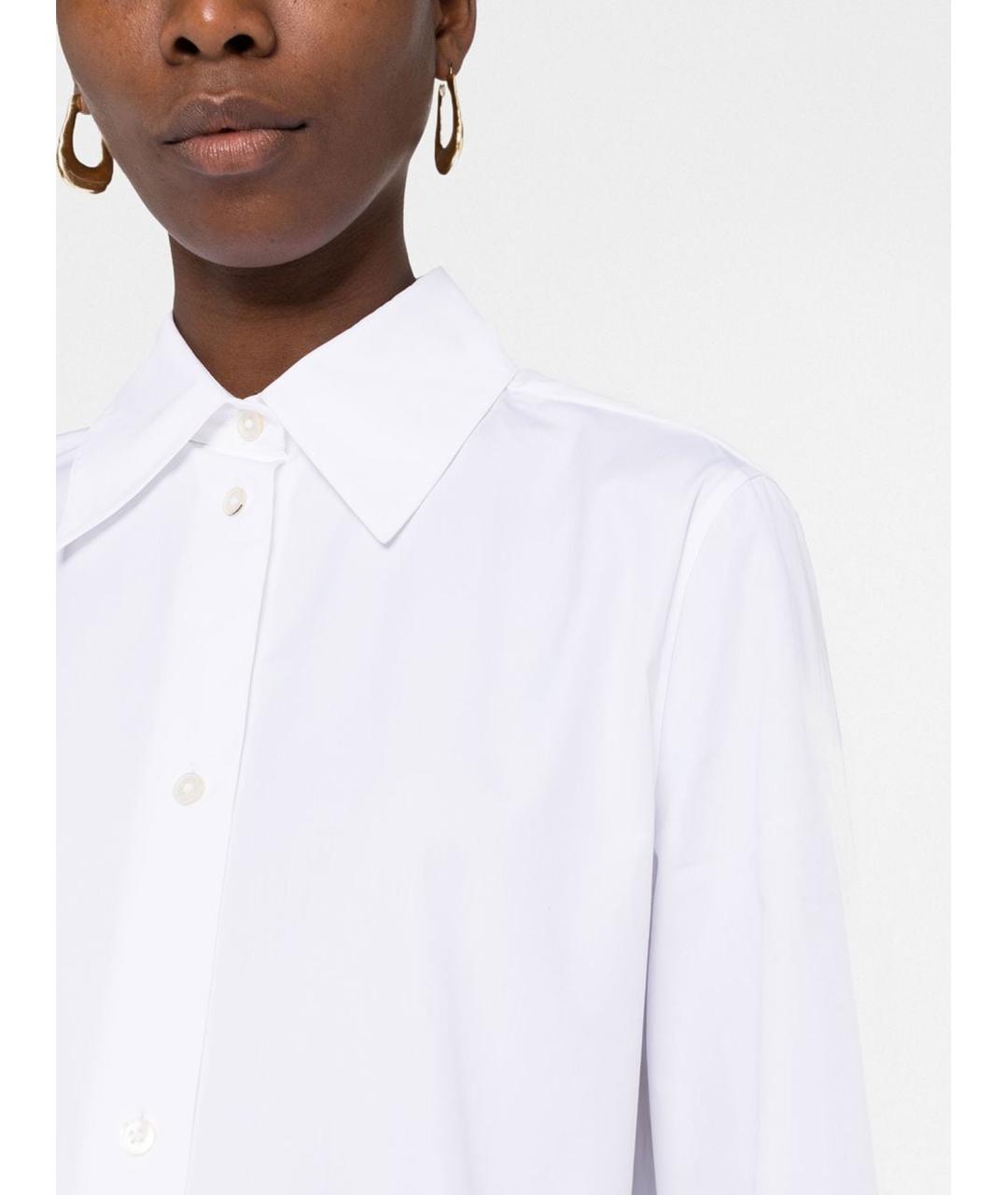 JIL SANDER Белая хлопковая рубашка, фото 4