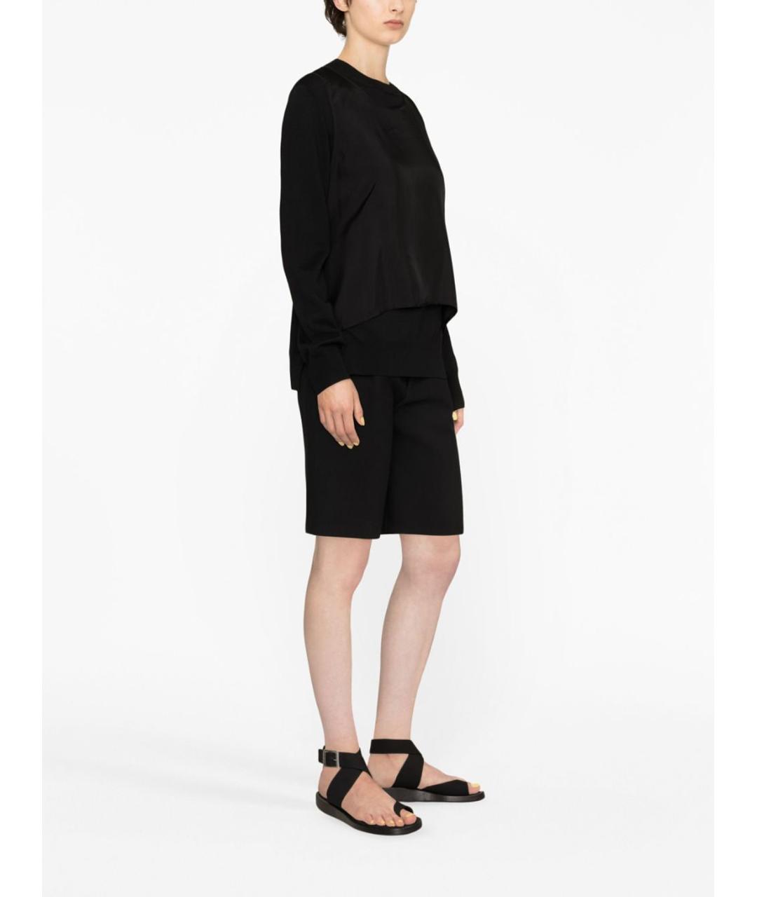 JIL SANDER Черный шерстяной джемпер / свитер, фото 2