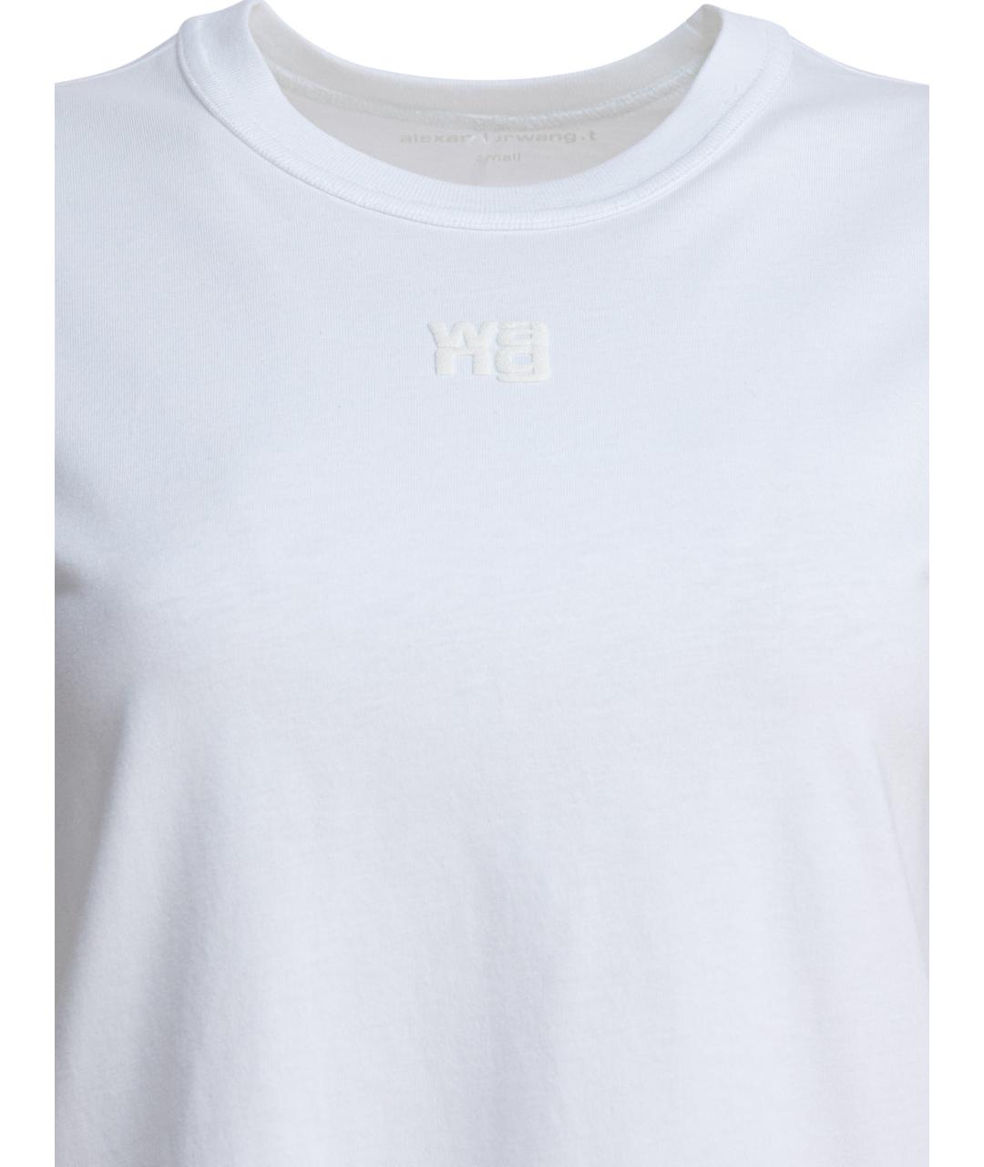 ALEXANDER WANG Белая хлопковая футболка, фото 3