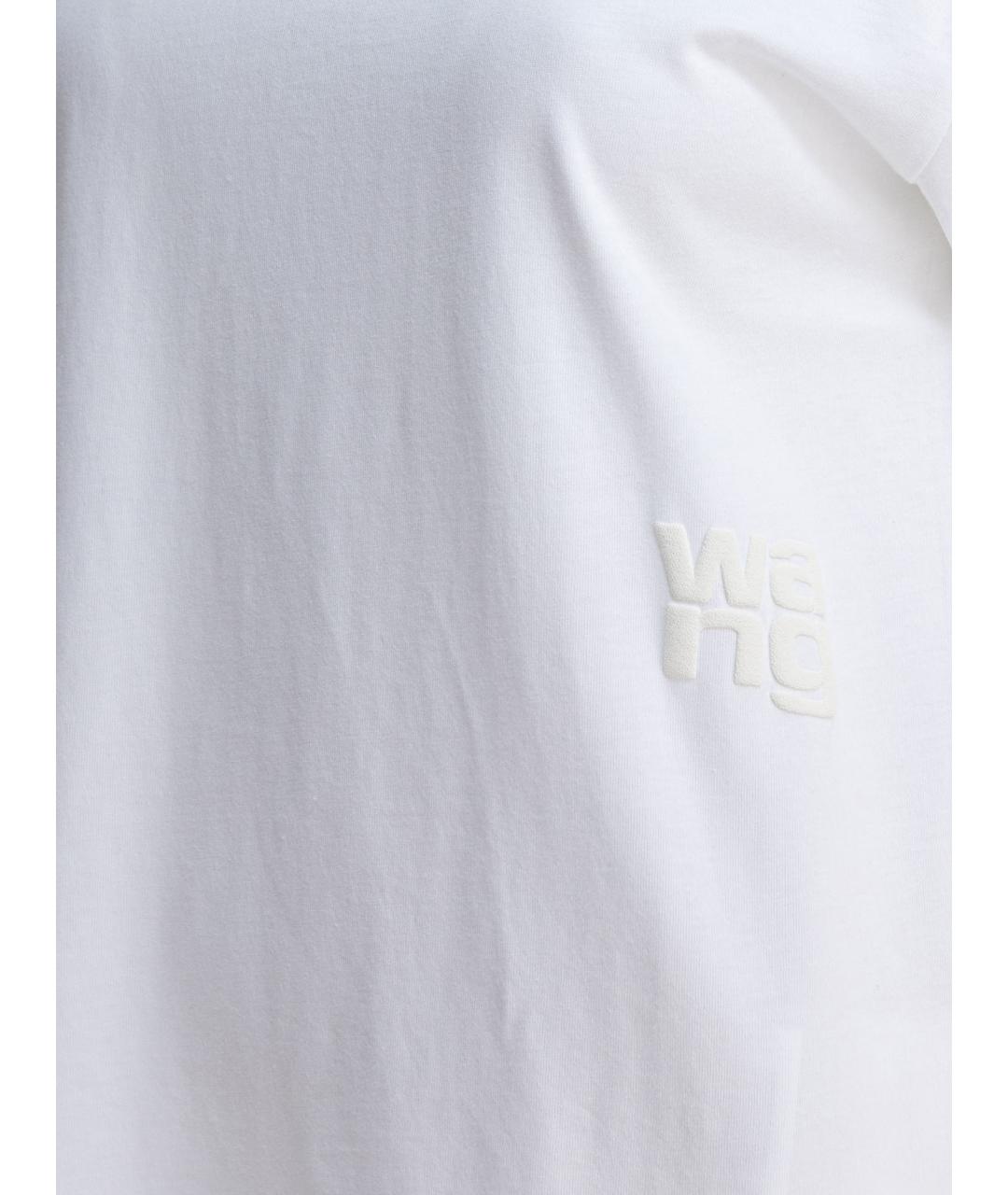 ALEXANDER WANG Белая хлопковая футболка, фото 4