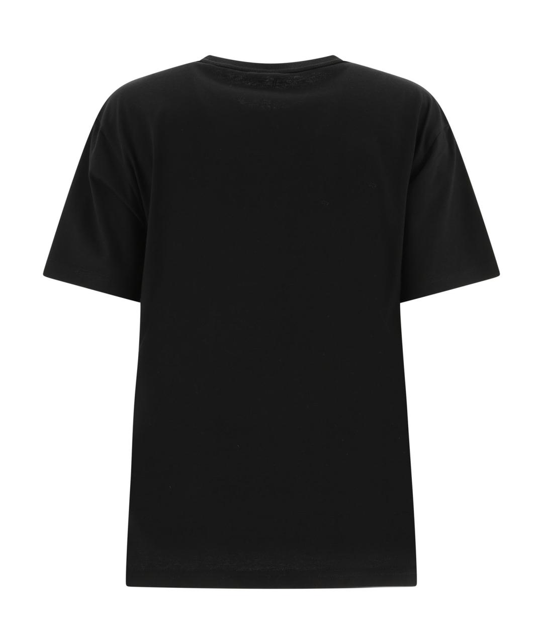 ALEXANDER WANG Черная хлопковая футболка, фото 2
