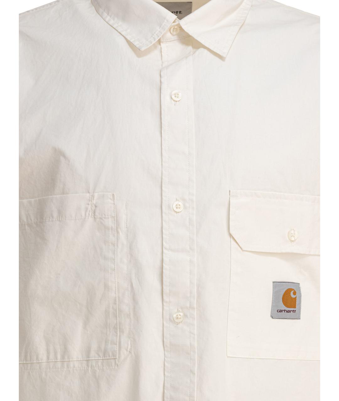 CARHARTT WIP Бежевая хлопковая кэжуал рубашка, фото 3