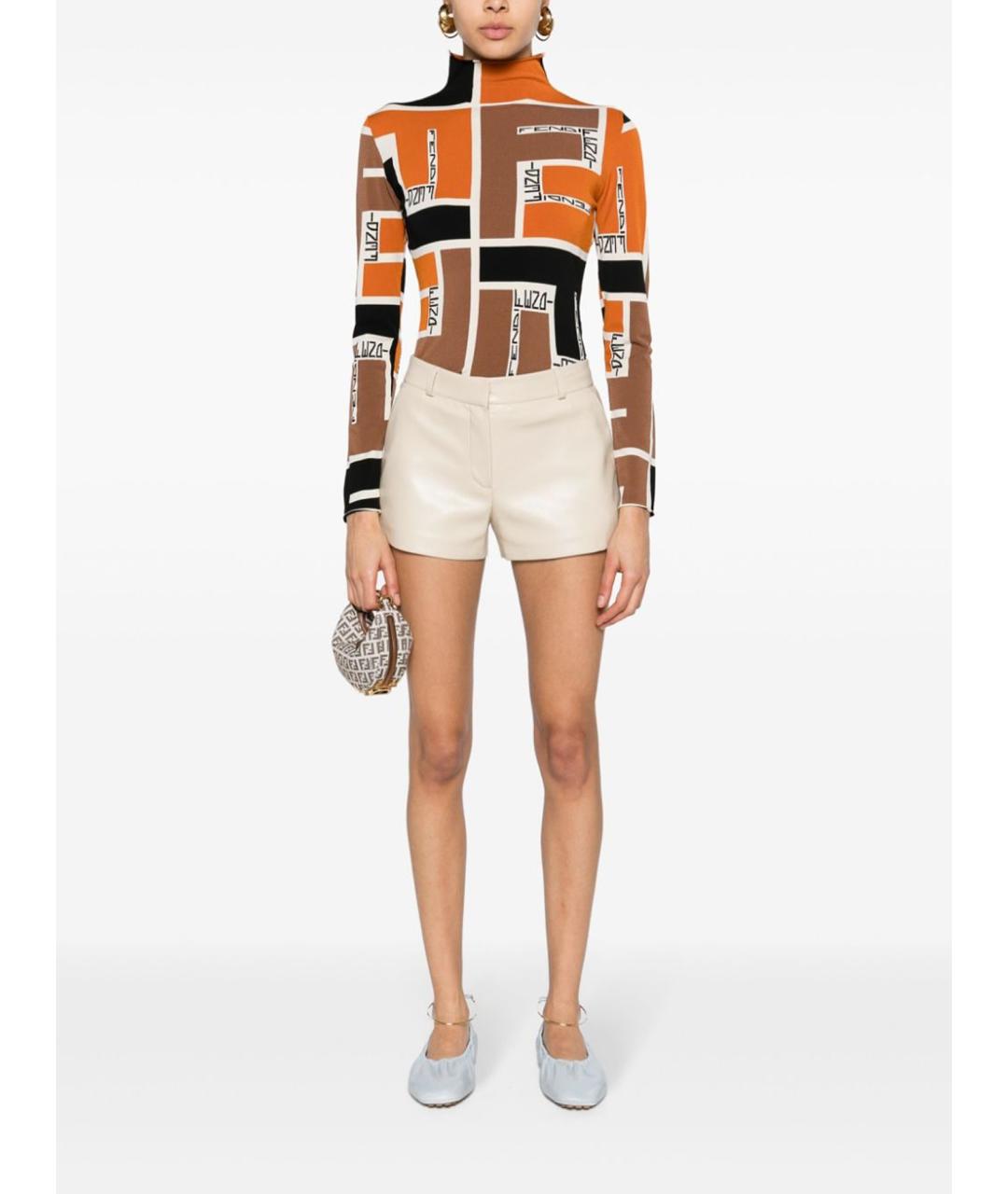 FENDI Мульти вискозная водолазка, фото 3