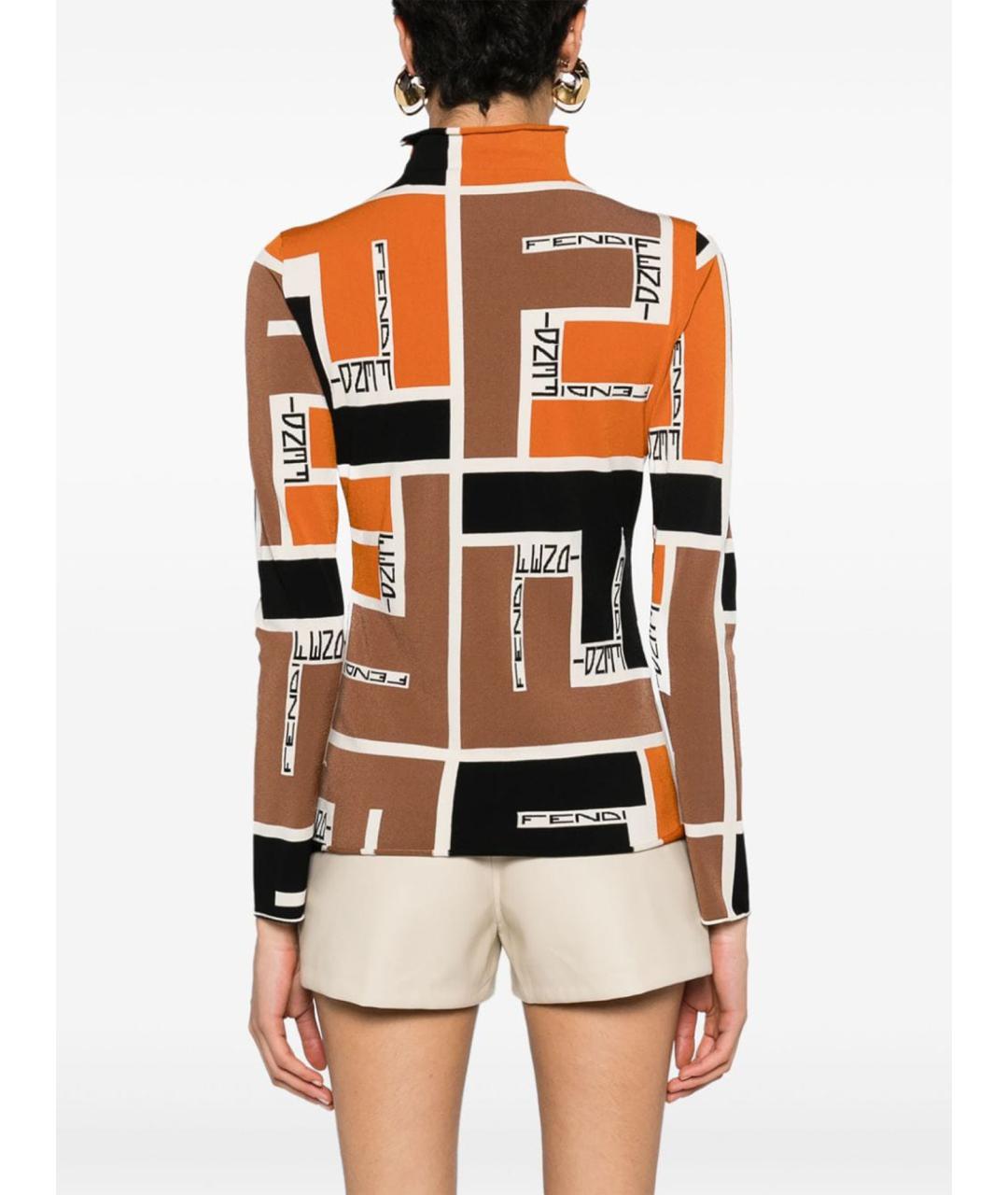 FENDI Мульти вискозная водолазка, фото 2