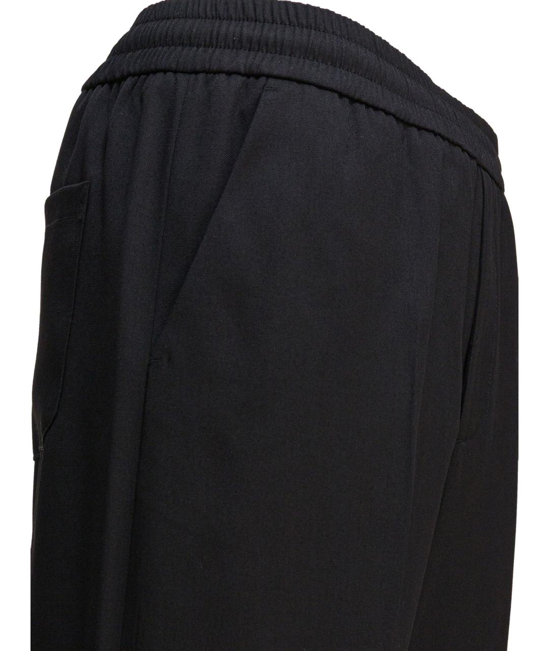 GOLDEN GOOSE DELUXE BRAND Черные шерстяные повседневные брюки, фото 4