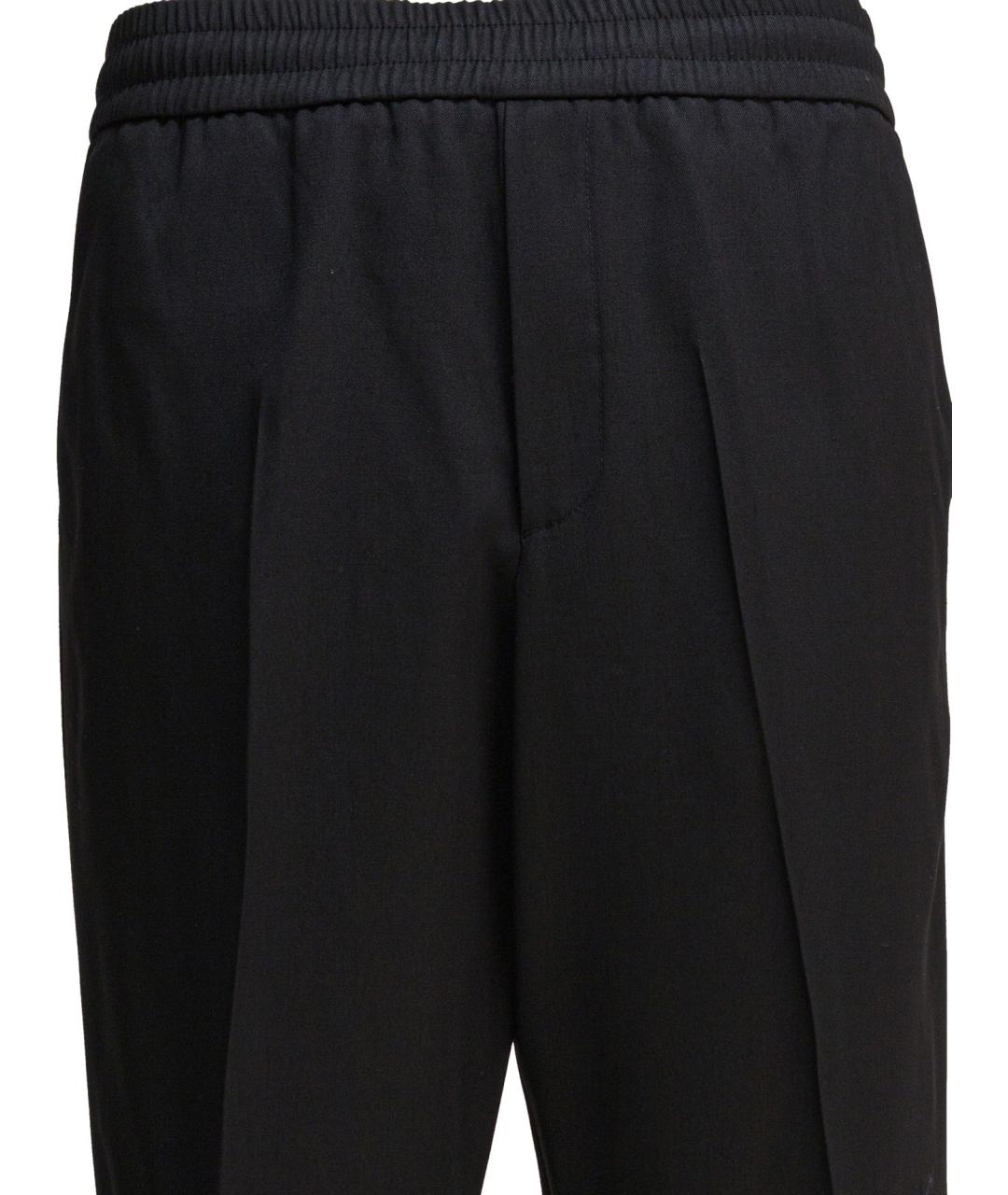 GOLDEN GOOSE DELUXE BRAND Черные шерстяные повседневные брюки, фото 3