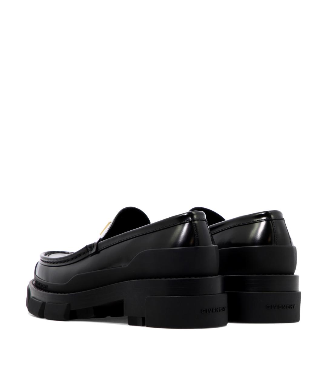 GIVENCHY Черные кожаные лоферы, фото 4