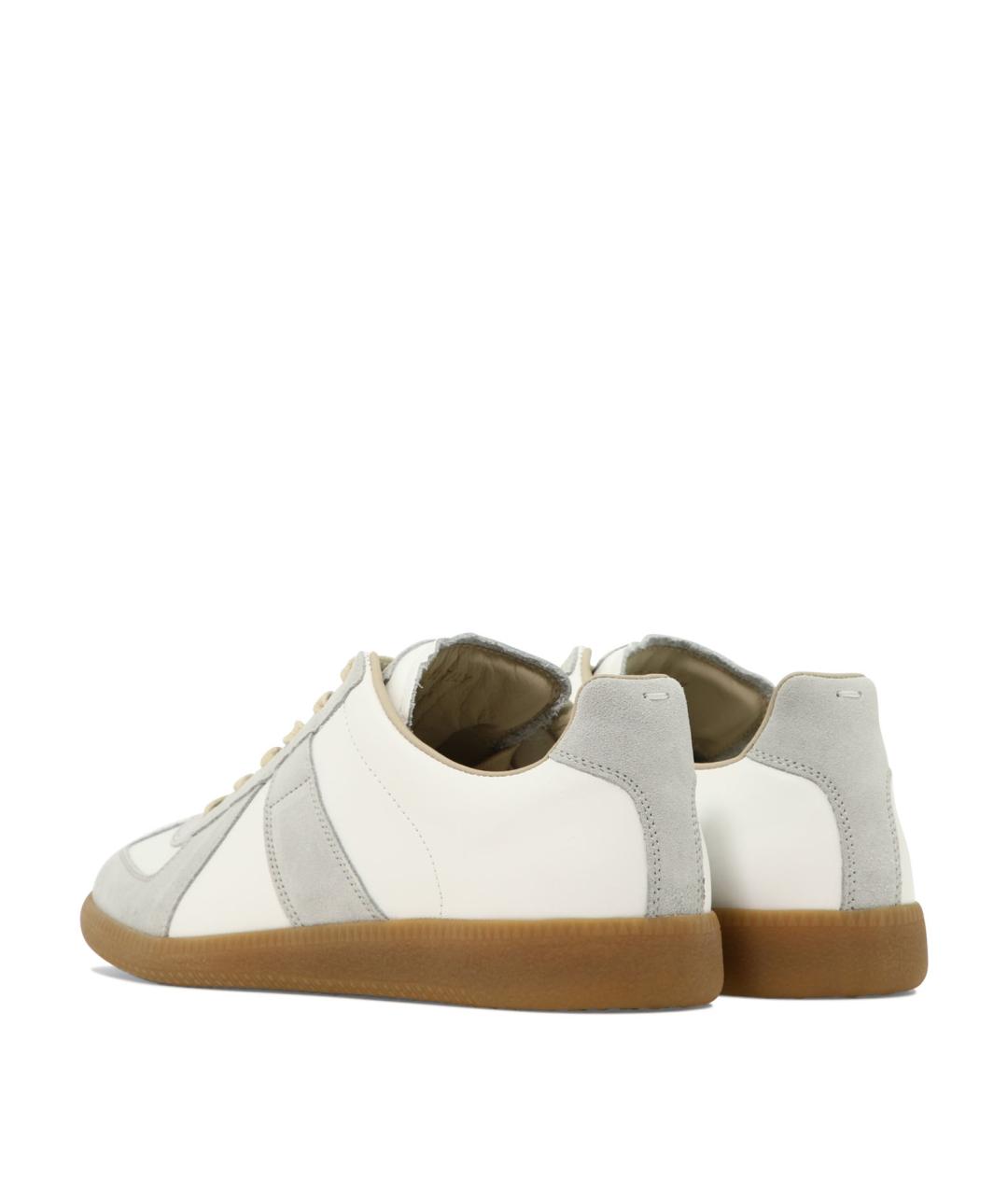 MAISON MARGIELA Мульти кожаные низкие кроссовки / кеды, фото 4