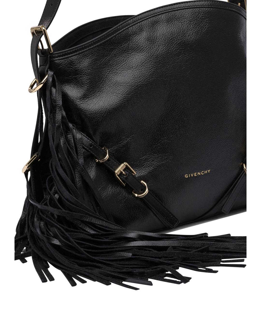 GIVENCHY Черная кожаная сумка через плечо, фото 4