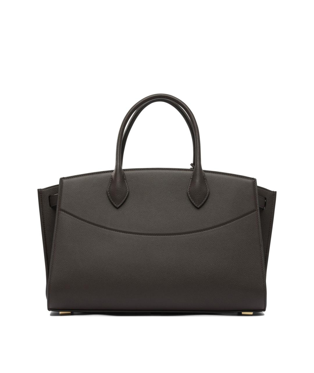 FERRAGAMO Коричневая кожаная сумка тоут, фото 3