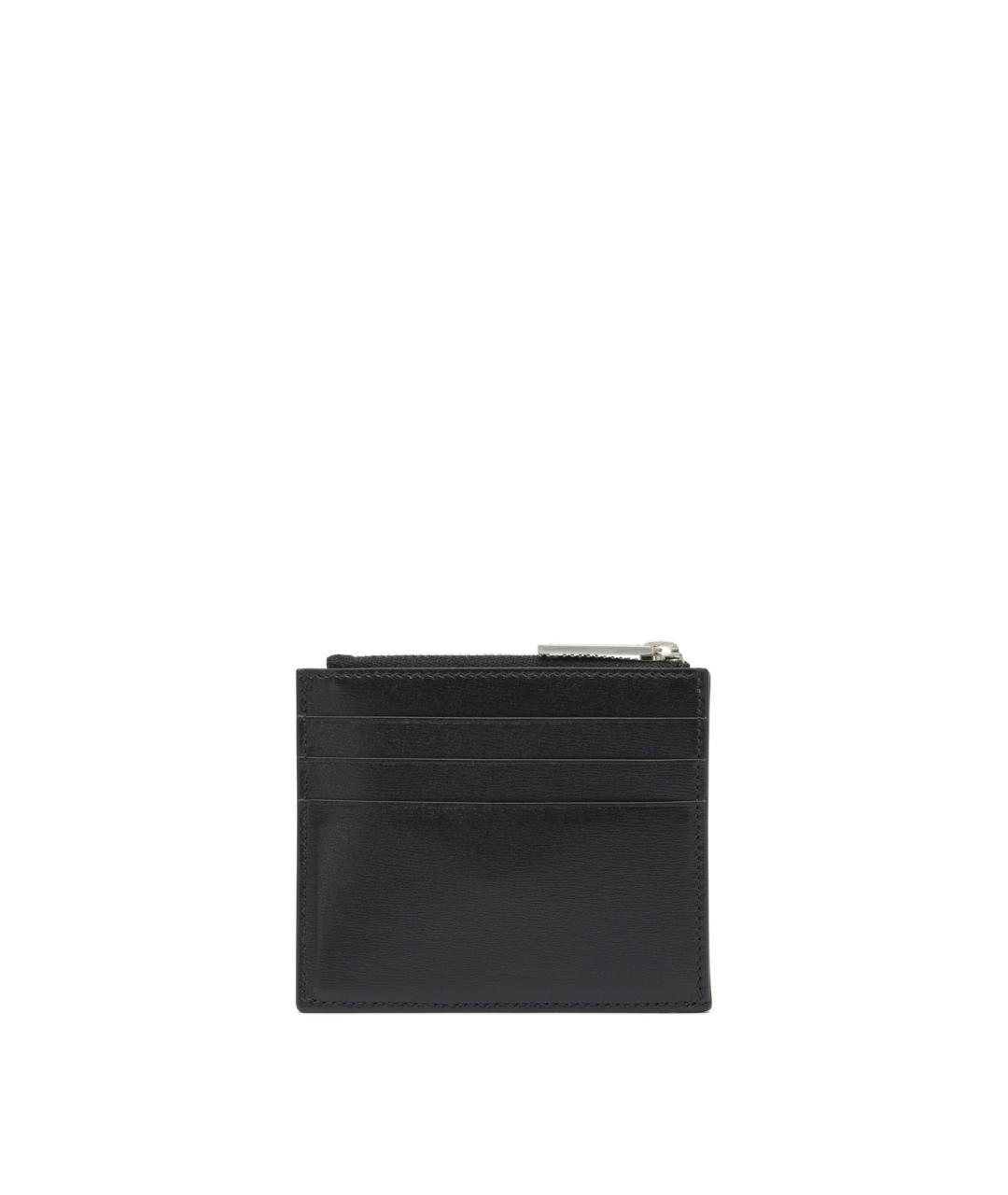 FERRAGAMO Черный кожаный кошелек, фото 3