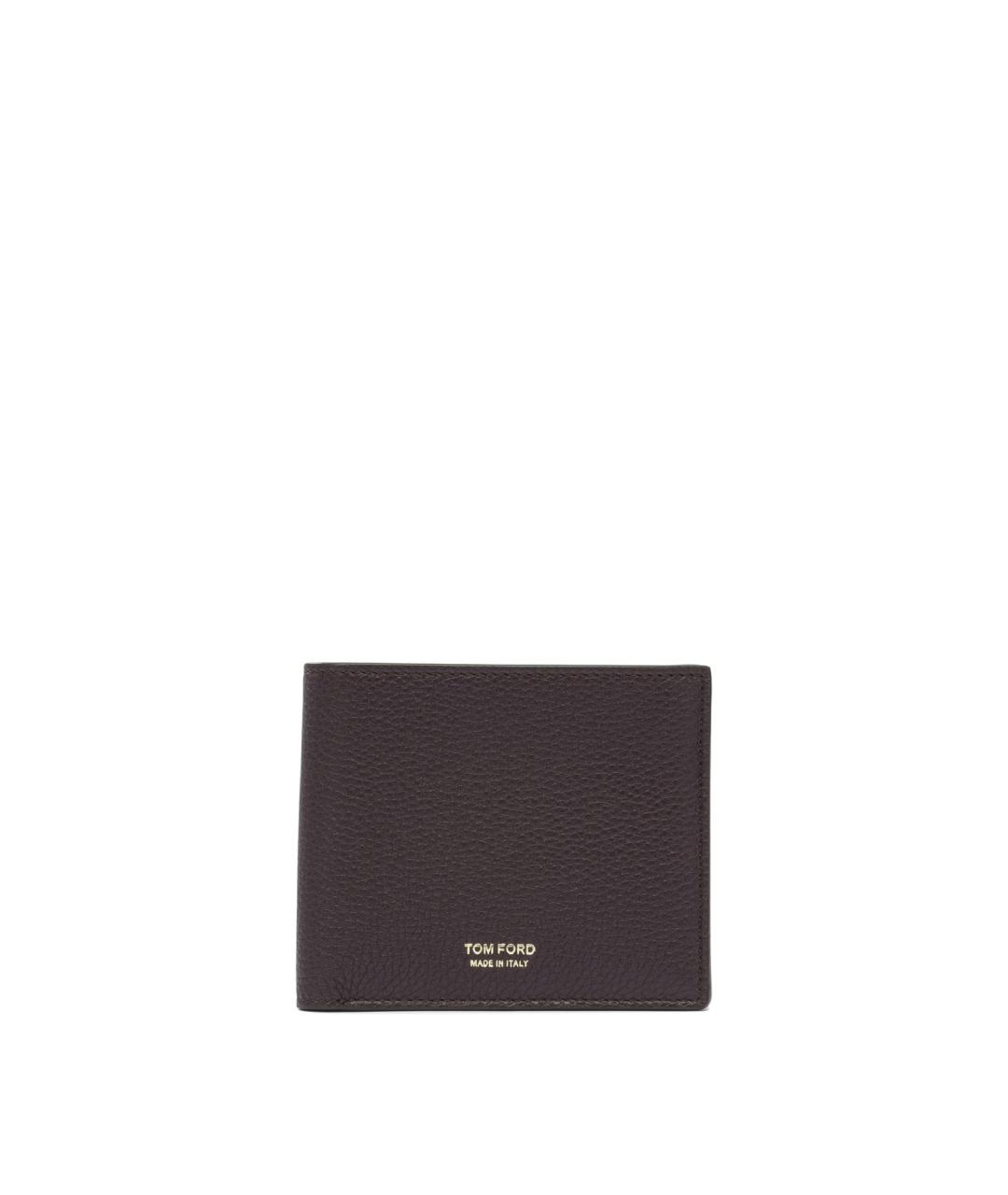 TOM FORD Коричневый кожаный кошелек, фото 1