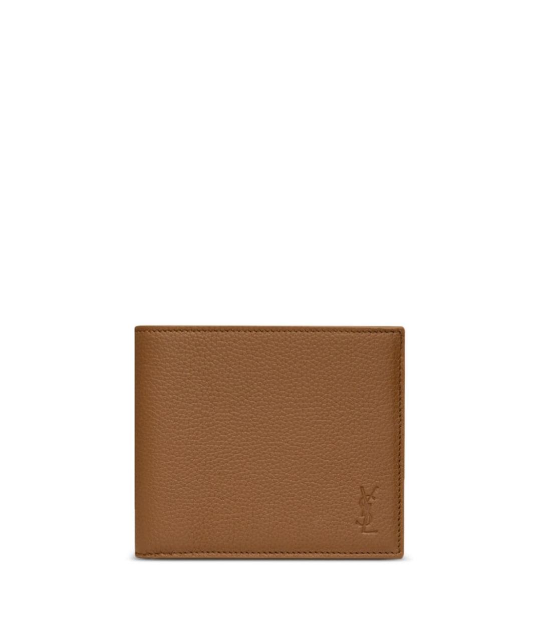 SAINT LAURENT Коричневый кожаный кошелек, фото 1