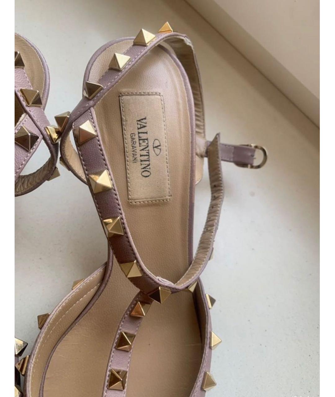 VALENTINO Темно-синие кожаные туфли, фото 3