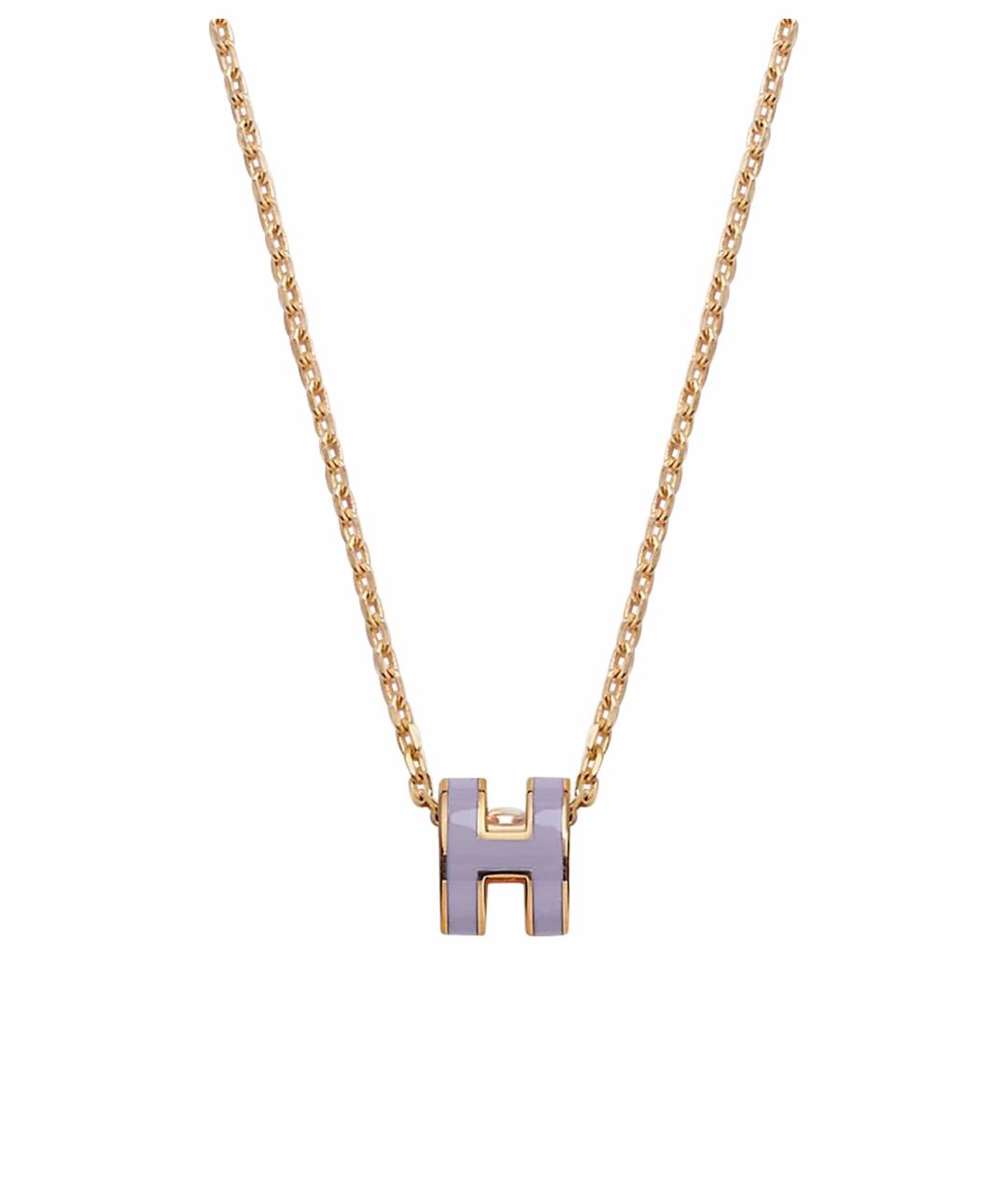 HERMES Фиолетовая подвеска, фото 1