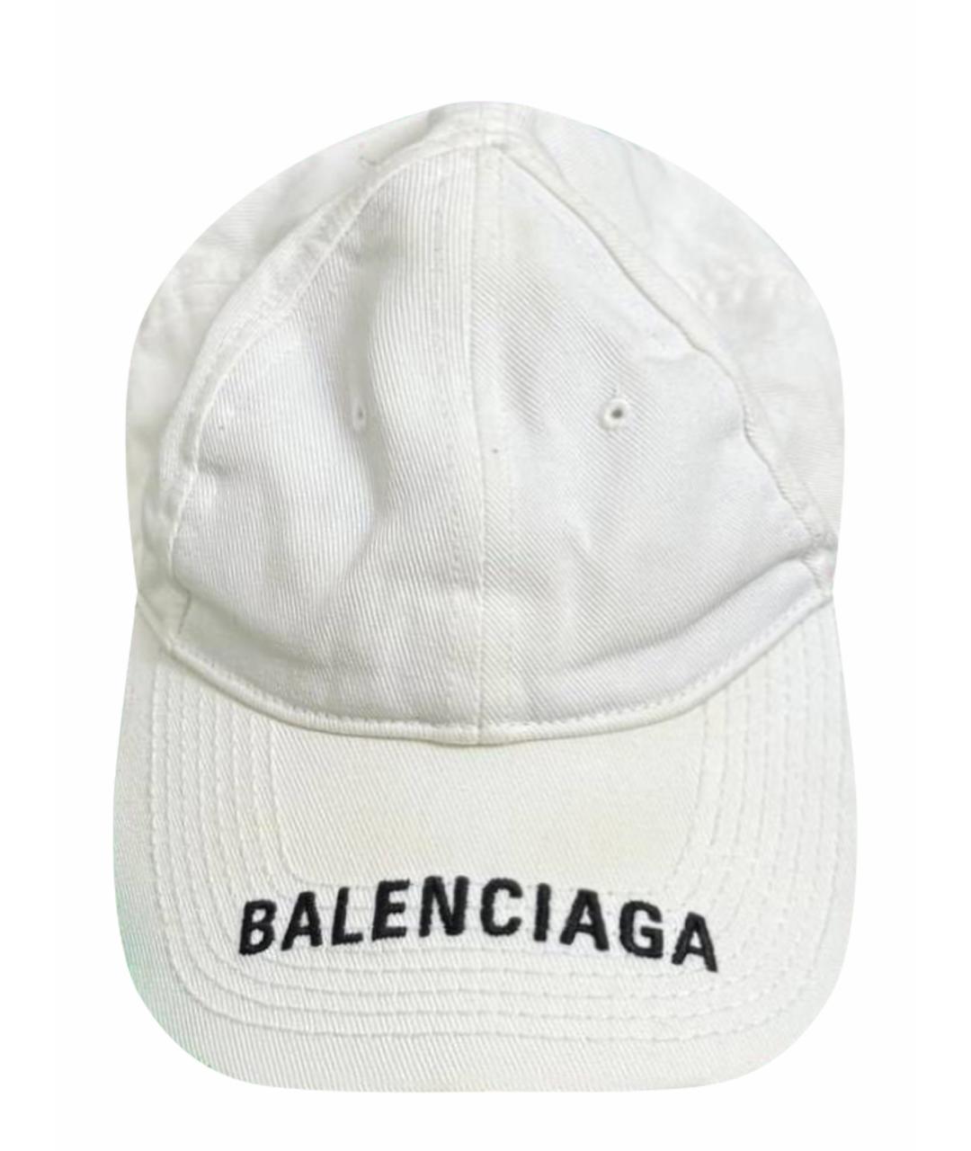 BALENCIAGA Белая кепка/бейсболка, фото 1