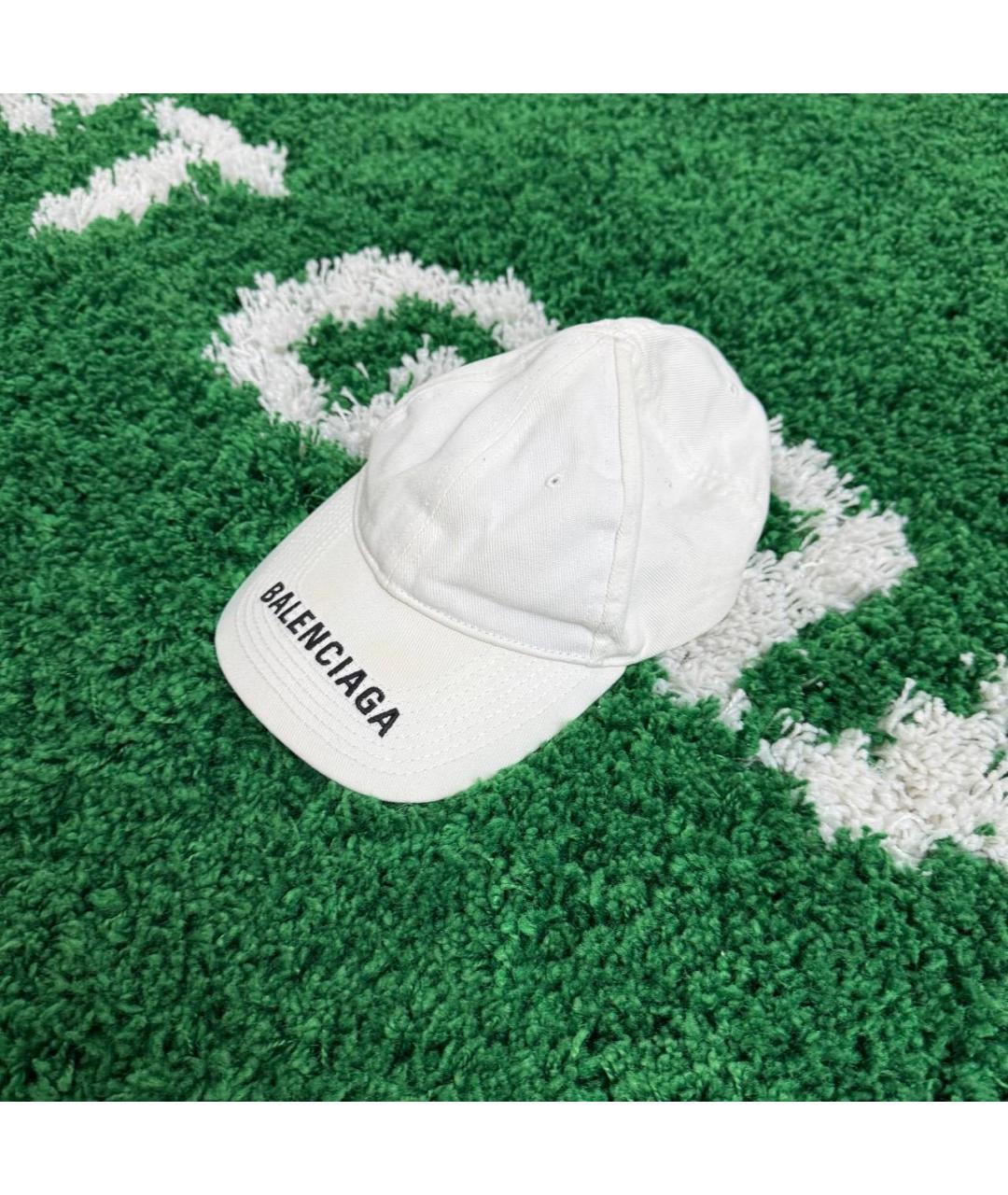 BALENCIAGA Белая кепка/бейсболка, фото 2