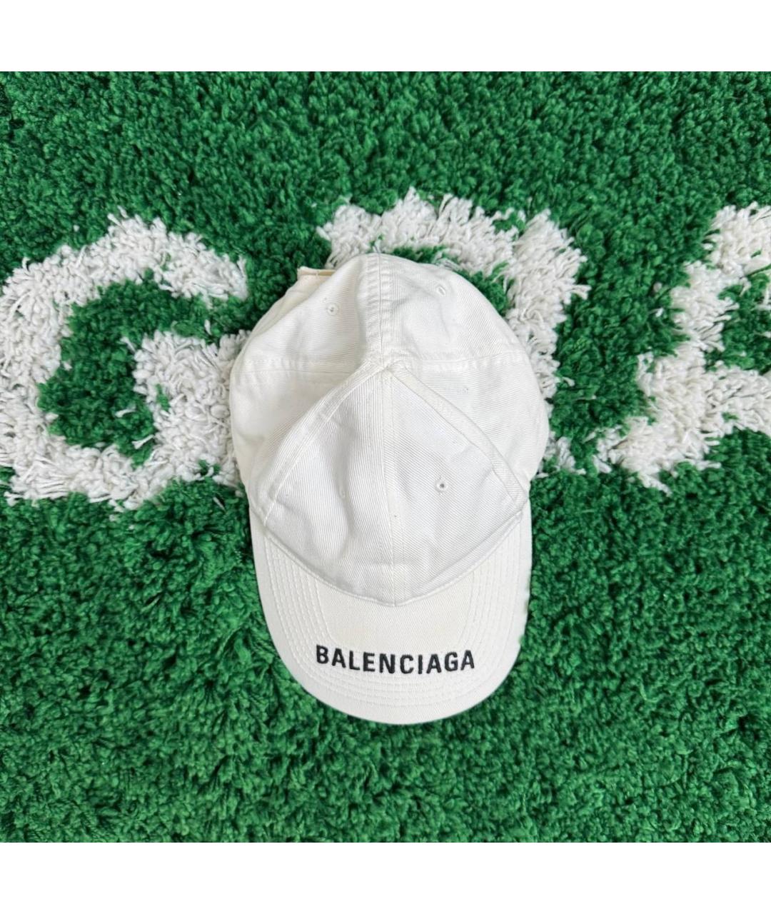 BALENCIAGA Белая кепка/бейсболка, фото 4