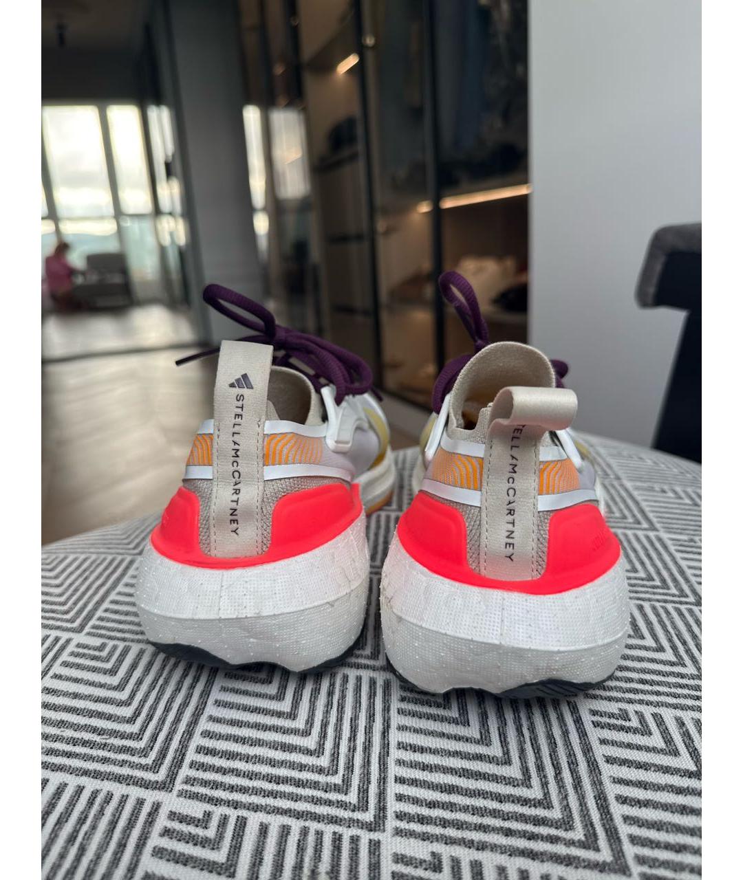 ADIDAS BY STELLA MCCARTNEY Бежевые текстильные кроссовки, фото 4