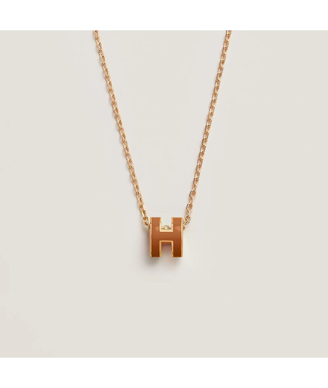 HERMES Коричневая подвеска, фото 3