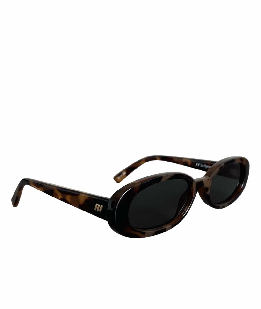 LE SPECS Коричневые пластиковые солнцезащитные очки, фото 1