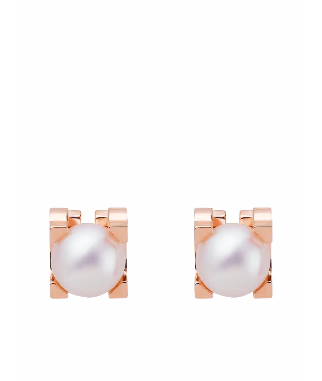 CARTIER Золотые жемчужные серьги, фото 1
