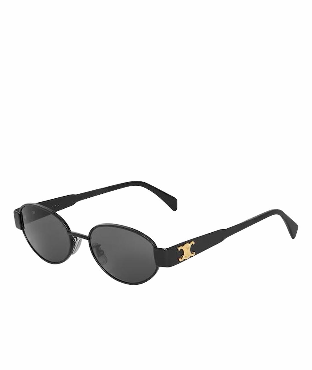 CELINE Черные металлические солнцезащитные очки, фото 1