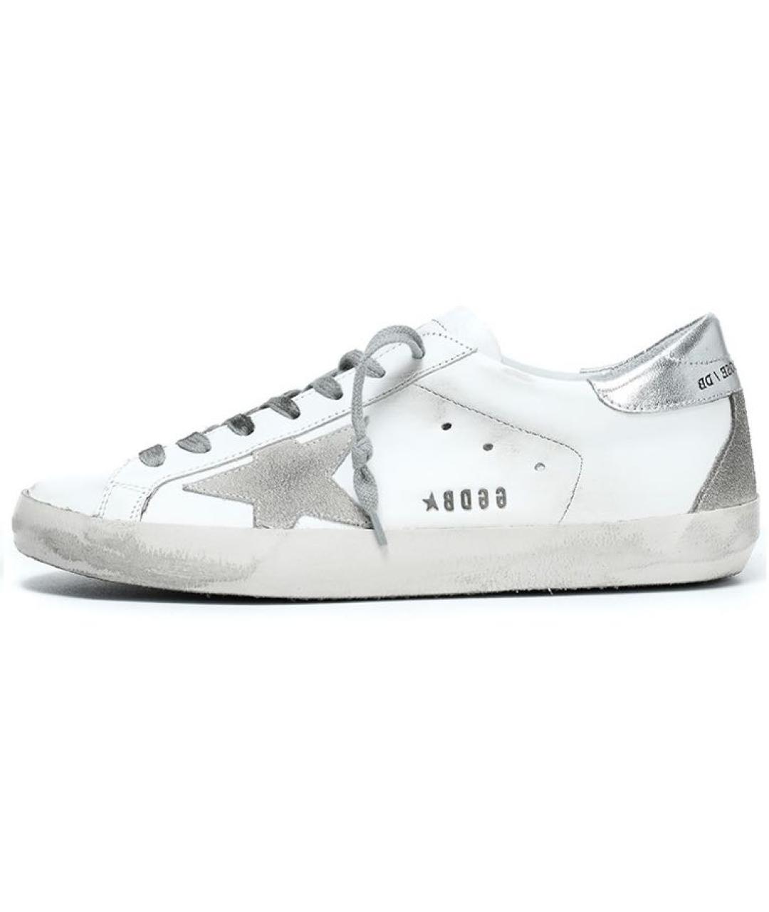 GOLDEN GOOSE DELUXE BRAND Белые кожаные кеды, фото 5