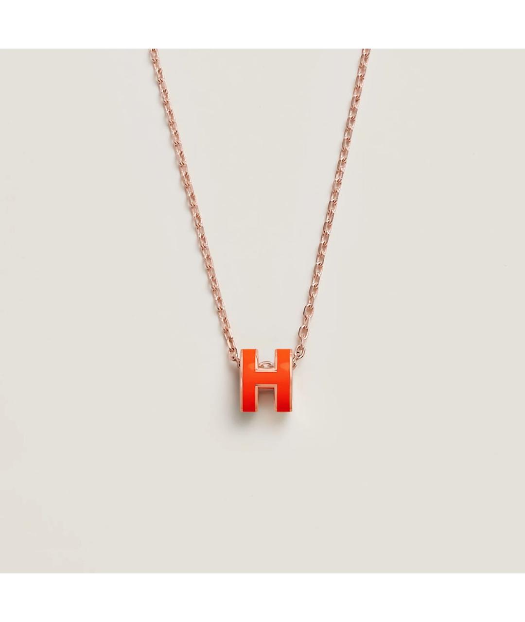 HERMES Оранжевая подвеска, фото 3