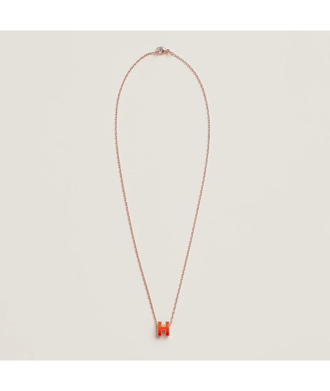 HERMES Оранжевая подвеска, фото 2