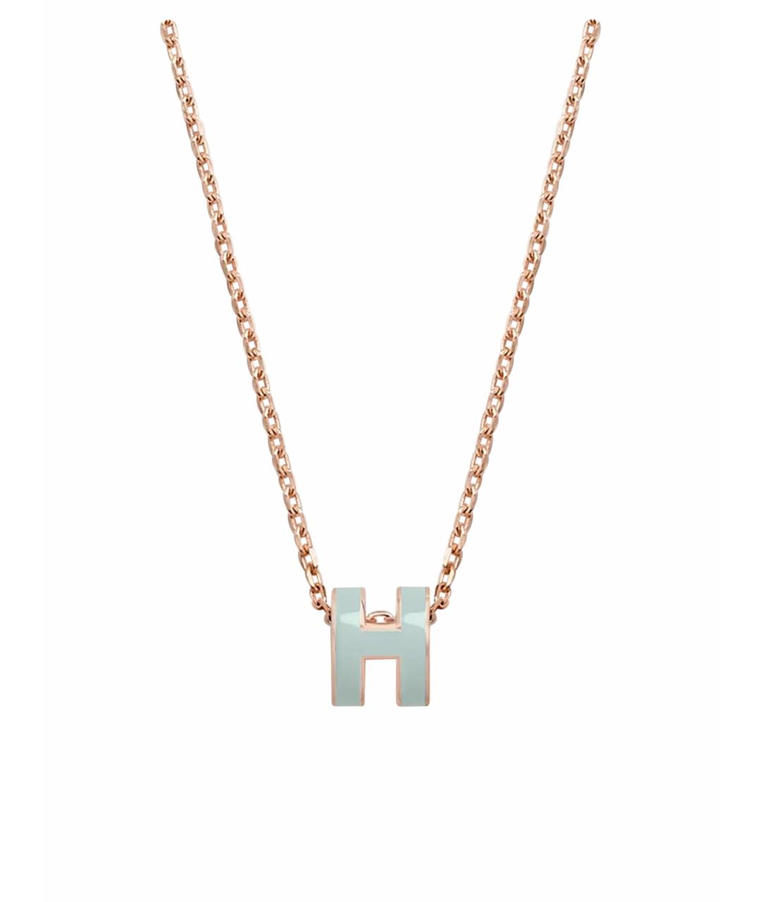 HERMES Бирюзовая подвеска, фото 1