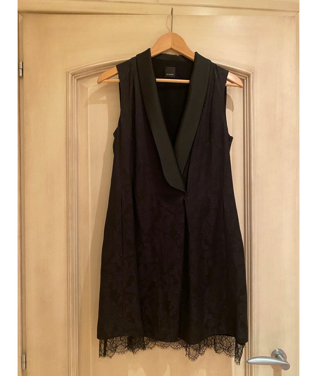 PINKO Черное повседневное платье, фото 4