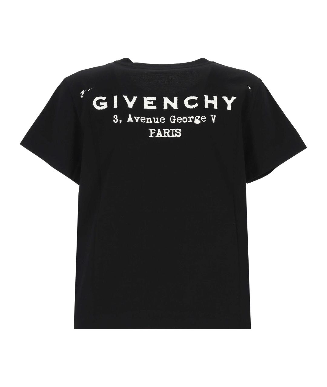 GIVENCHY Черная хлопковая футболка, фото 3