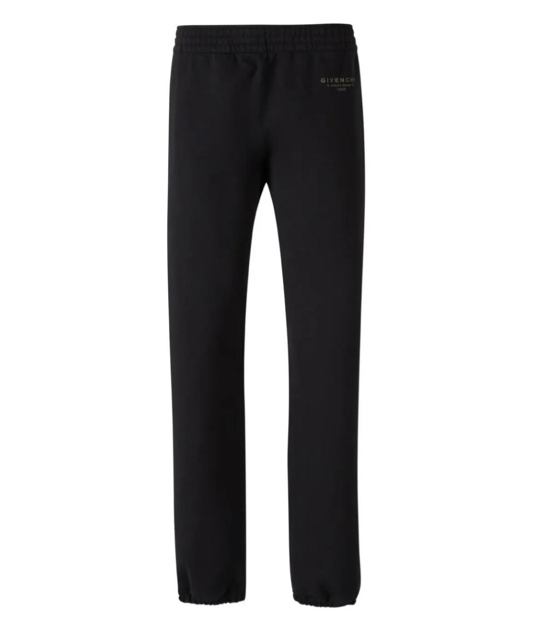 GIVENCHY Черные хлопковые повседневные брюки, фото 1