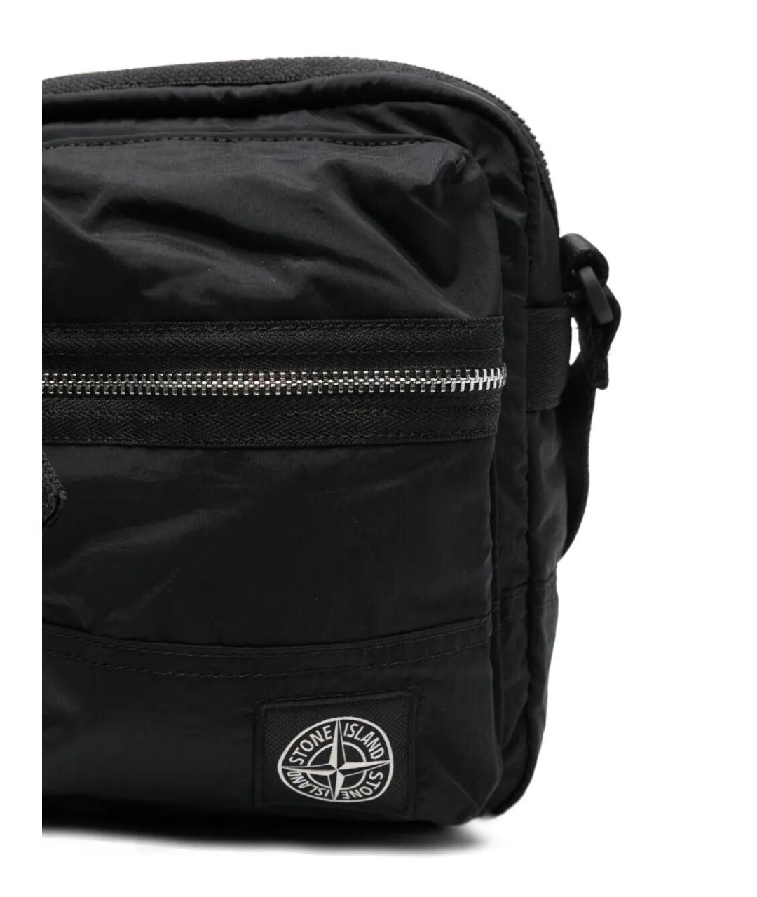 STONE ISLAND Черная сумка на плечо, фото 5