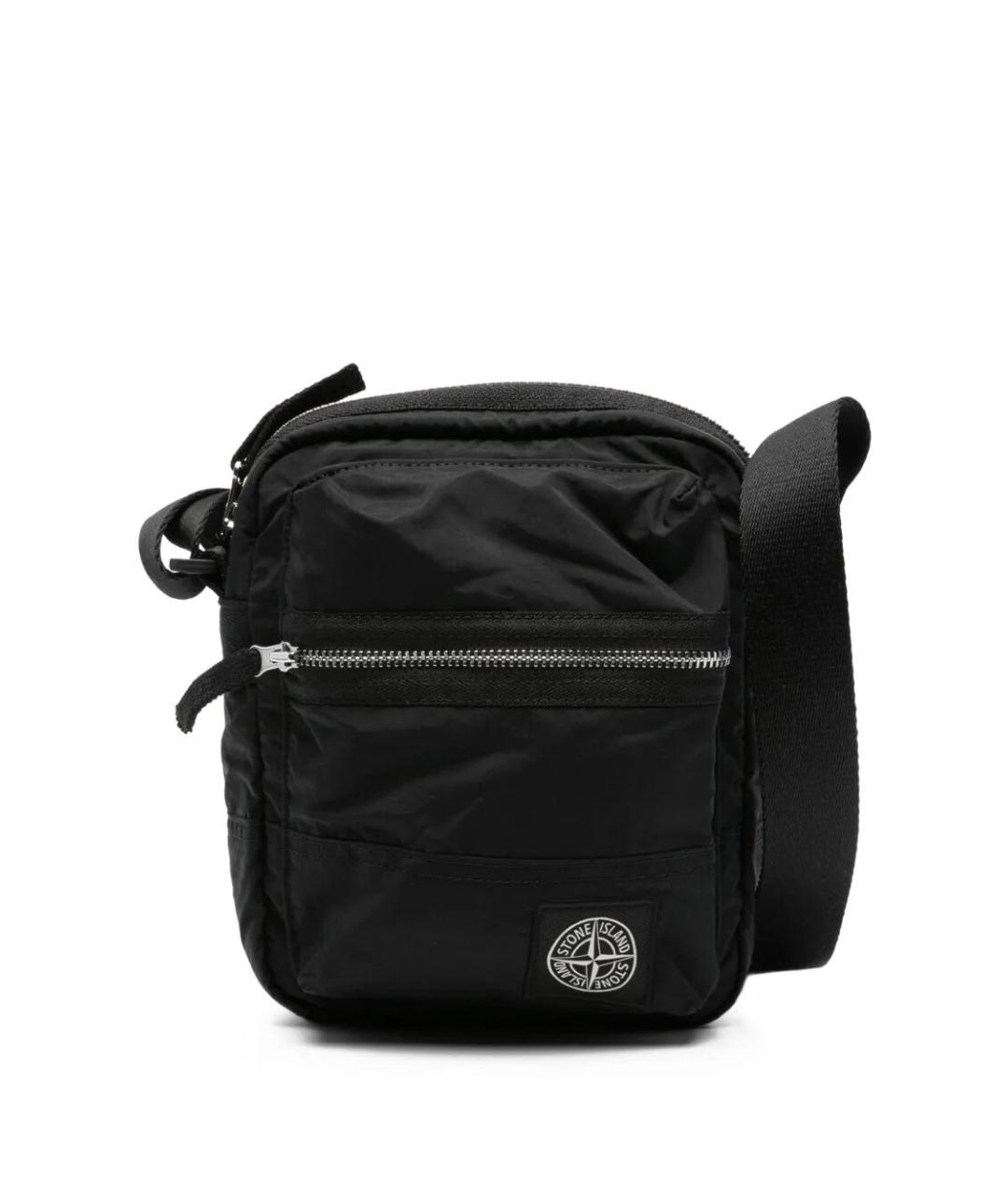 STONE ISLAND Черная сумка на плечо, фото 1