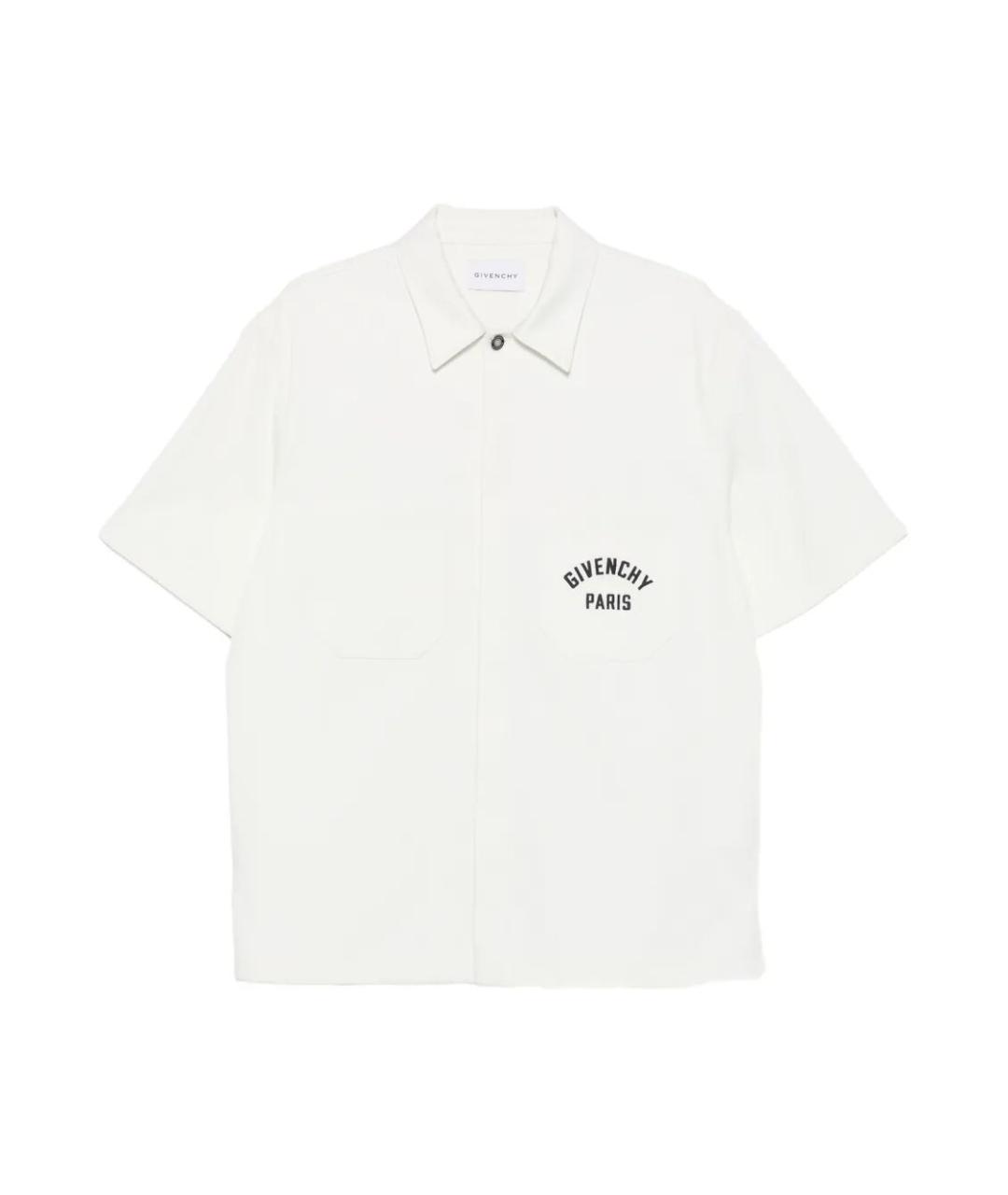 GIVENCHY Бежевая хлопковая кэжуал рубашка, фото 1