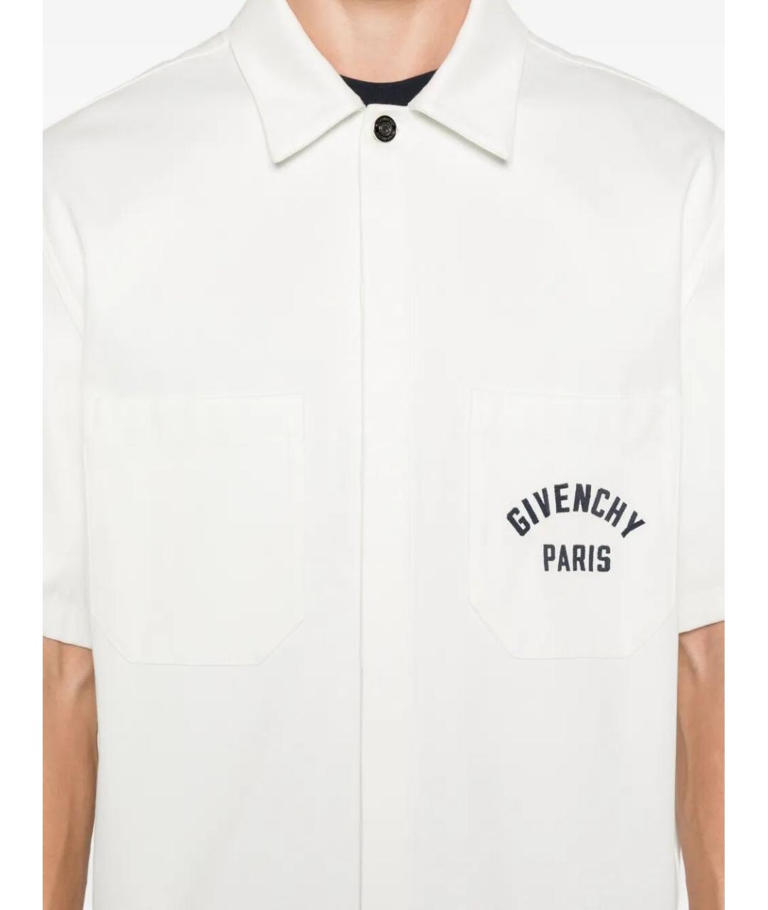 GIVENCHY Бежевая хлопковая кэжуал рубашка, фото 5