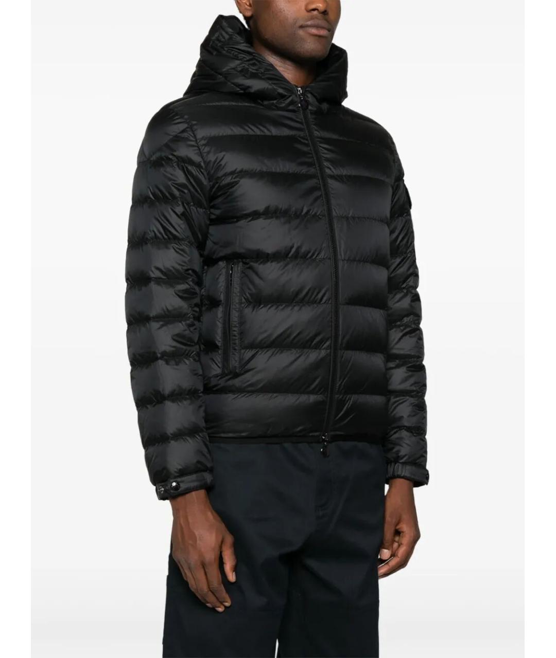 MONCLER Черный полиамидовый пуховик, фото 2