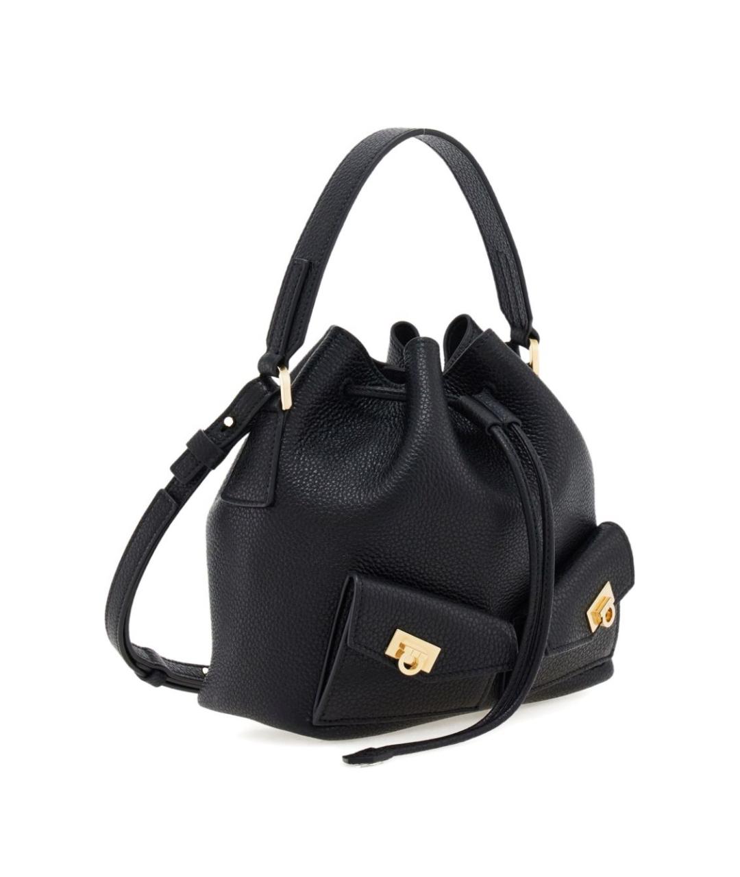 FERRAGAMO Черная сумка тоут, фото 2