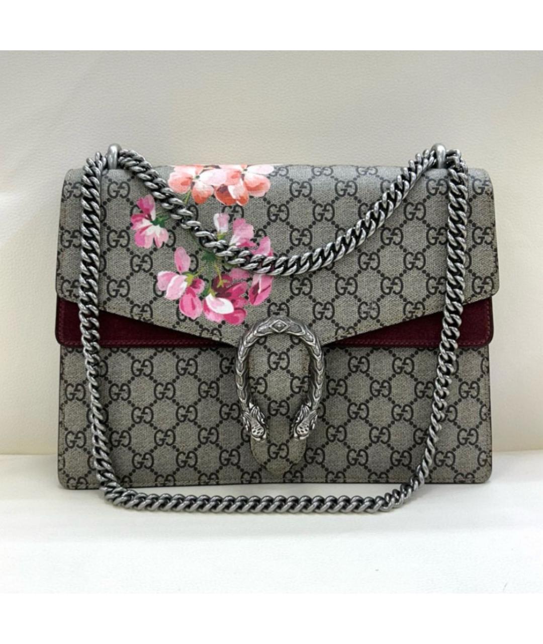 GUCCI Бордовая замшевая сумка через плечо, фото 8